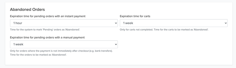 Abandonment Options