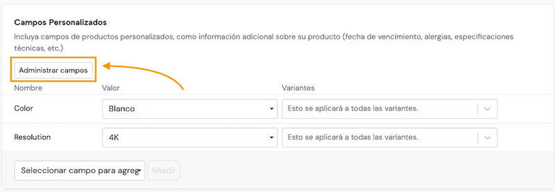 Google attributes-fields