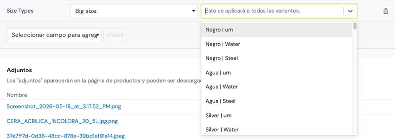 Google attributes-fields