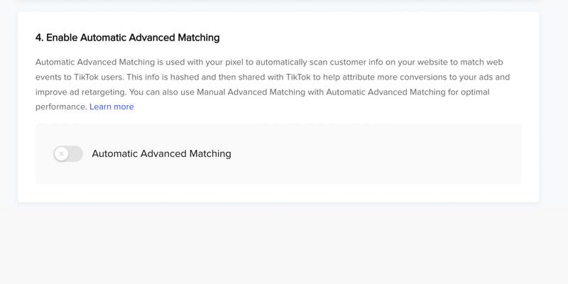 Automatic Advanced Matching
