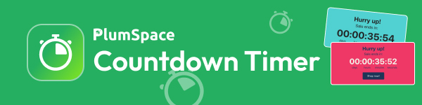 Urgency Countdown Timer Bar