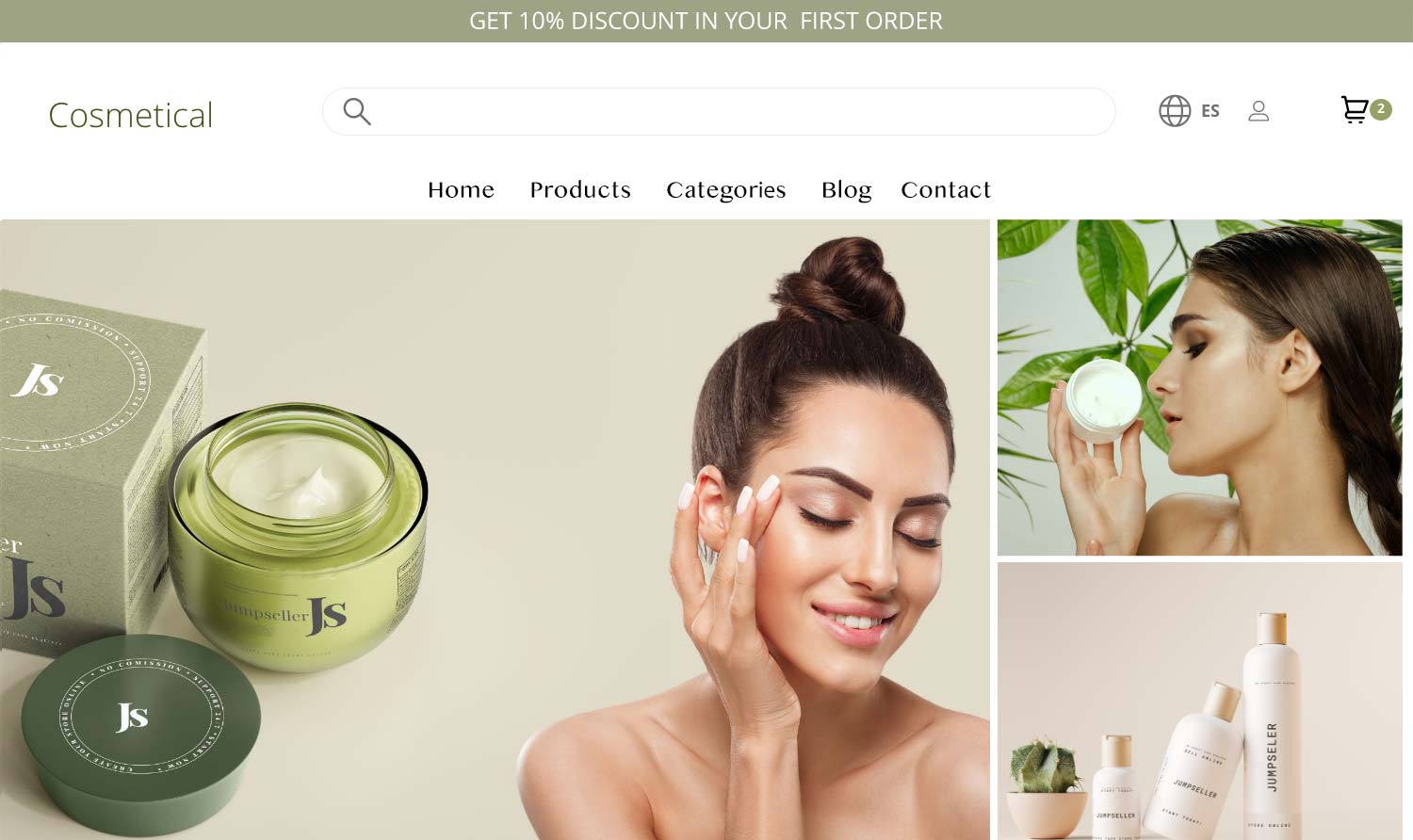 Eye-catching e-commerce themes