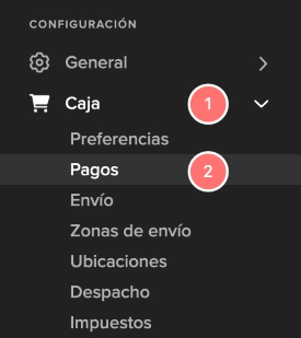 settings payments