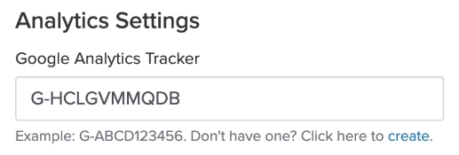 add google analytics tracker